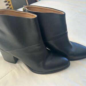 Nisolo Black Leather Ankle Booties